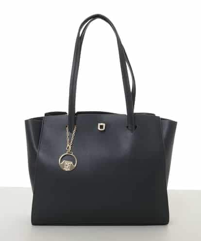 BJCJV87190 MK MICHEL KLEIN BAG [A4収納可]チャーム付きデザイントートバッグ
