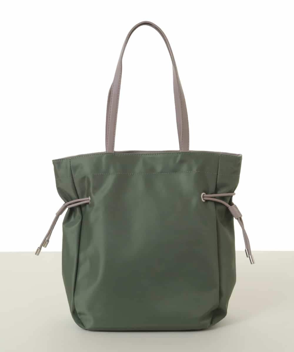 BJCJV90150 MK MICHEL KLEIN BAG(MK ミッシェルクラン バッグ) [A4サイズ対応]ドロストアレンジスクエアトートバッグ カーキ
