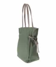 BJCJV90150 MK MICHEL KLEIN BAG(MK ミッシェルクラン バッグ) [A4サイズ対応]ドロストアレンジスクエアトートバッグ カーキ
