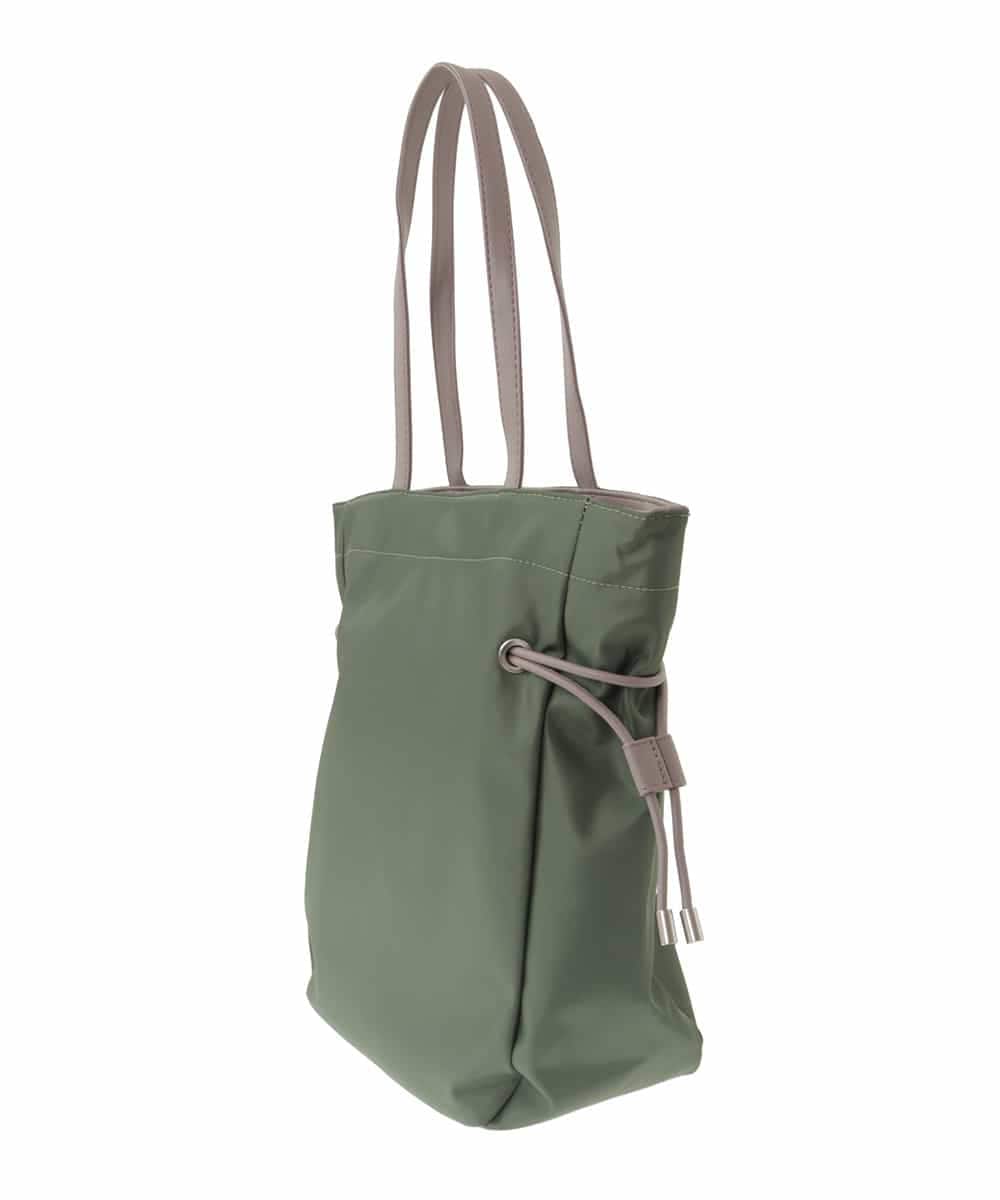 BJCJV90150 MK MICHEL KLEIN BAG(MK ミッシェルクラン バッグ) [A4サイズ対応]ドロストアレンジスクエアトートバッグ カーキ