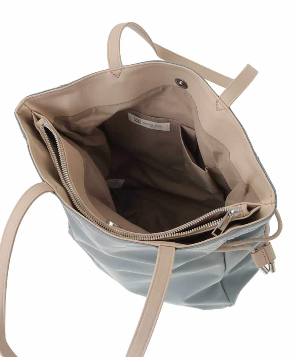 BJCJV90150 MK MICHEL KLEIN BAG(MK ミッシェルクラン バッグ) [A4サイズ対応]ドロストアレンジスクエアトートバッグ カーキ