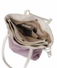 BJCJV90150 MK MICHEL KLEIN BAG(MK ミッシェルクラン バッグ) [A4サイズ対応]ドロストアレンジスクエアトートバッグ カーキ