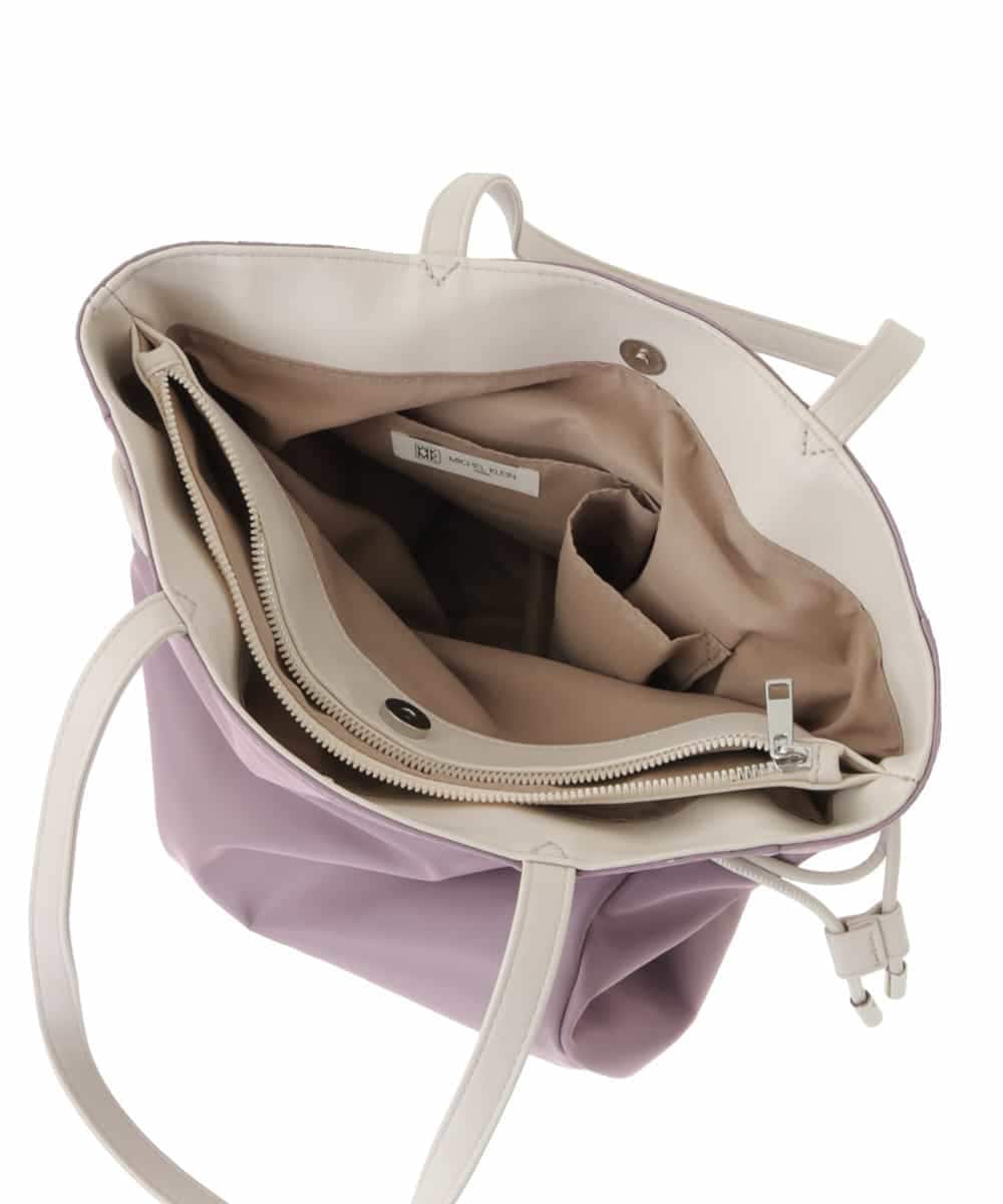 BJCJV90150 MK MICHEL KLEIN BAG(MK ミッシェルクラン バッグ) [A4サイズ対応]ドロストアレンジスクエアトートバッグ カーキ