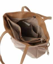 BJCJV90150 MK MICHEL KLEIN BAG(MK ミッシェルクラン バッグ) [A4サイズ対応]ドロストアレンジスクエアトートバッグ カーキ
