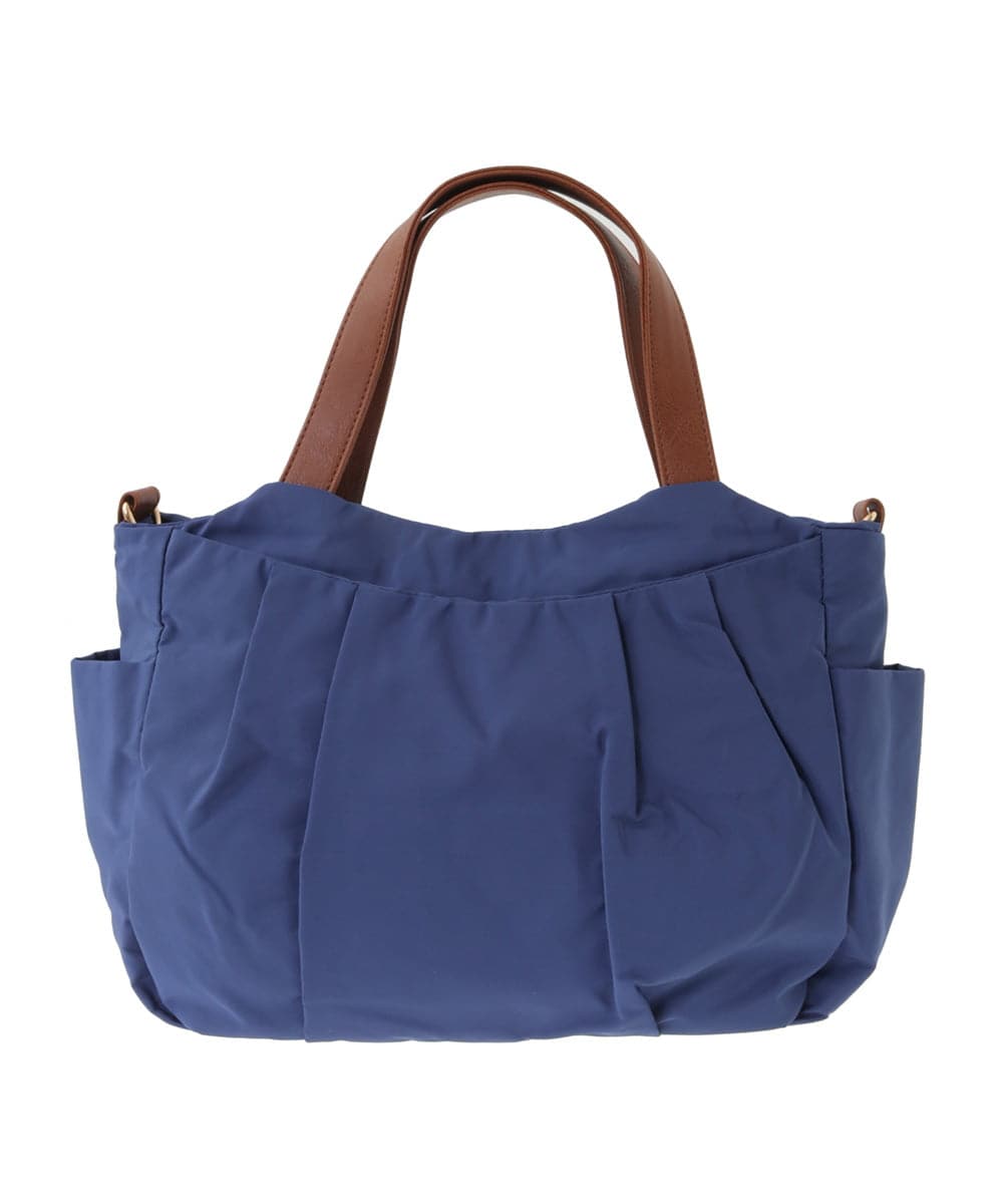 BJCJV91150 MK MICHEL KLEIN BAG(MK ミッシェルクラン バッグ) [2WAY/500mlペットボトルより軽い]タックギャザーコンパクトトートバッグ ピンク