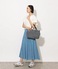 BJCJV91150 MK MICHEL KLEIN BAG(MK ミッシェルクラン バッグ) [2WAY/500mlペットボトルより軽い]タックギャザーコンパクトトートバッグ ピンク