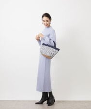BJCJV92110 MK MICHEL KLEIN BAG(MK ミッシェルクラン バッグ) [バスタオルよりも軽い]コットン刺繍デザイントートバッグ ピンク