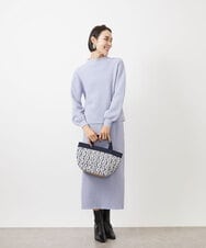 BJCJV92110 MK MICHEL KLEIN BAG(MK ミッシェルクラン バッグ) [バスタオルよりも軽い]コットン刺繍デザイントートバッグ ピンク