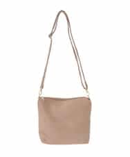 BJCLS91150 MK MICHEL KLEIN BAG(MK ミッシェルクラン バッグ) [2WAYポーチ付き]スタッズポイントデザインバッグ ベージュ