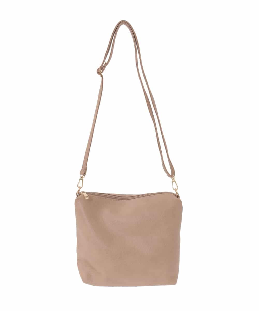 BJCLS91150 MK MICHEL KLEIN BAG(MK ミッシェルクラン バッグ) [2WAYポーチ付き]スタッズポイントデザインバッグ ベージュ
