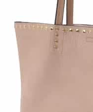 BJCLS91150 MK MICHEL KLEIN BAG(MK ミッシェルクラン バッグ) [2WAYポーチ付き]スタッズポイントデザインバッグ ベージュ