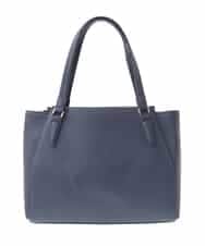 BKBAA02180 MK MICHEL KLEIN BAG(MK ミッシェルクラン バッグ) [2WAY]合成皮革エレガントスクエアトートバッグ ネイビー