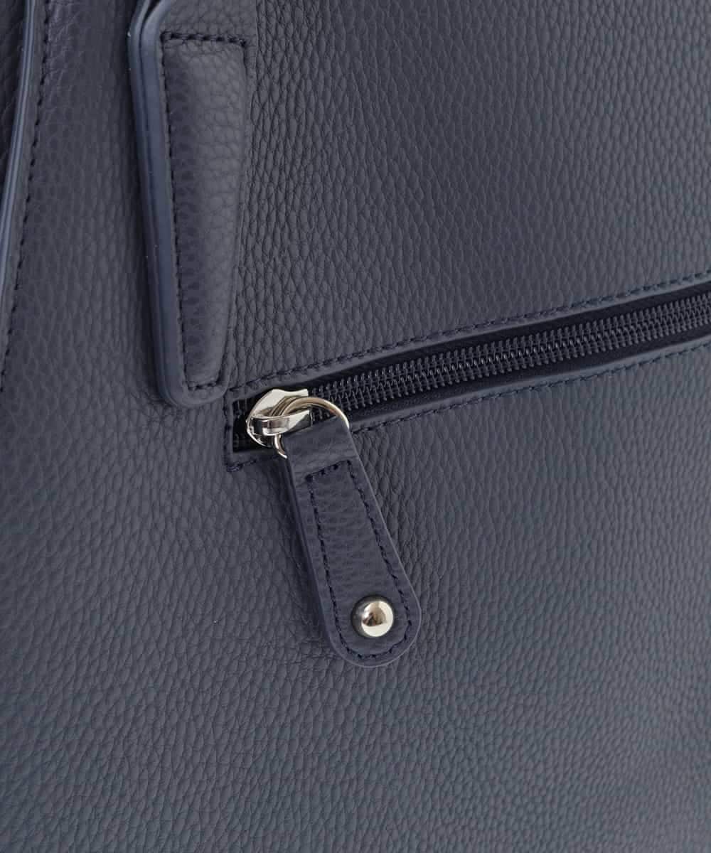 BKBAA02180 MK MICHEL KLEIN BAG(MK ミッシェルクラン バッグ) [2WAY]合成皮革エレガントスクエアトートバッグ ネイビー