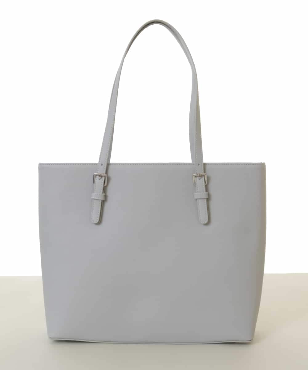 BKBAA12150 MK MICHEL KLEIN BAG(MK ミッシェルクラン バッグ) [A4対応]スリムスクエアトートバッグ グレー