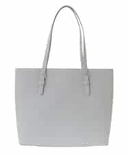 BKBAA12150 MK MICHEL KLEIN BAG(MK ミッシェルクラン バッグ) [A4対応]スリムスクエアトートバッグ グレー