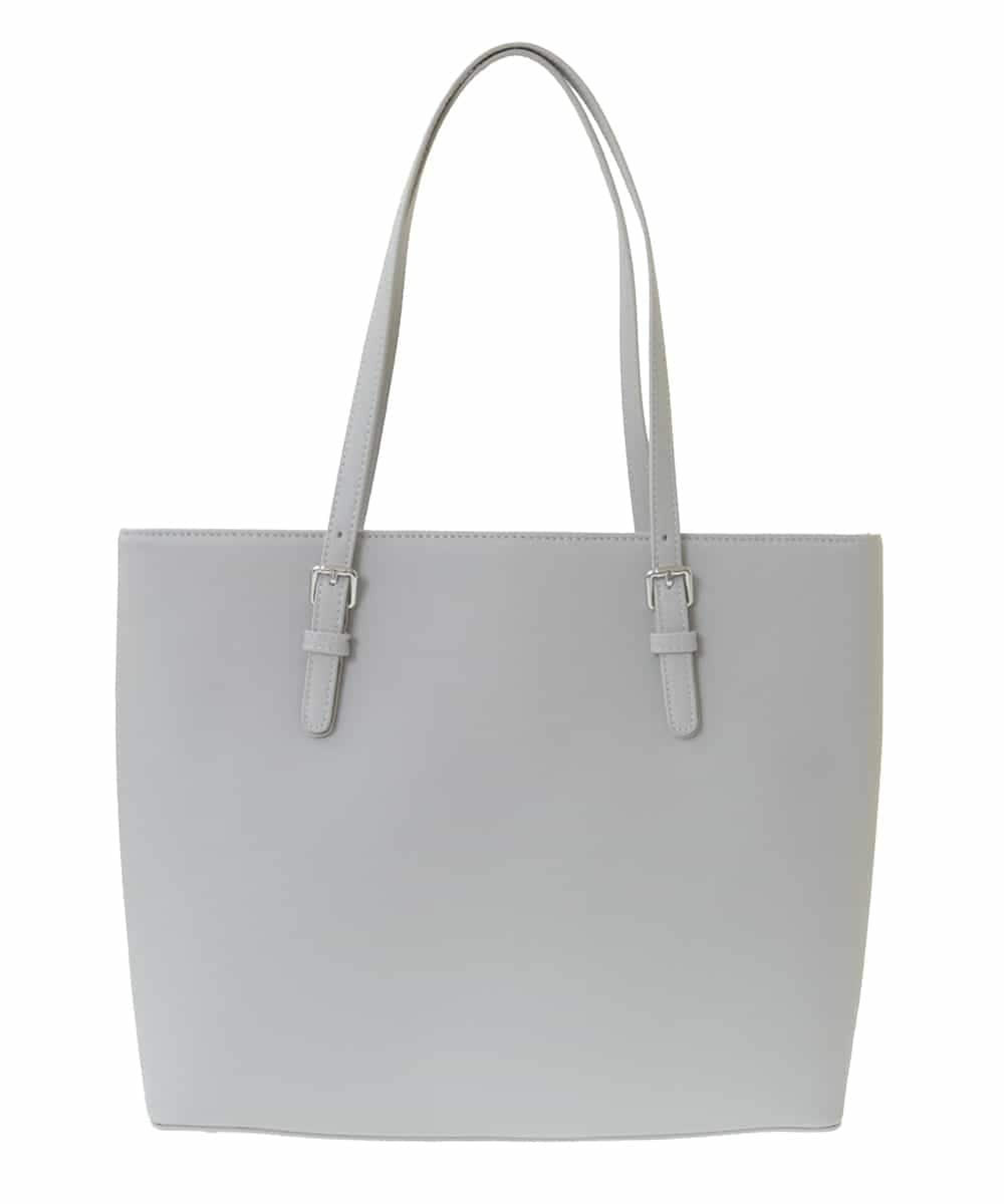 BKBAA12150 MK MICHEL KLEIN BAG(MK ミッシェルクラン バッグ) [A4対応]スリムスクエアトートバッグ グレー