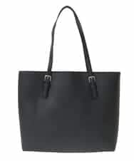 BKBAA12150 MK MICHEL KLEIN BAG(MK ミッシェルクラン バッグ) [A4対応]スリムスクエアトートバッグ ブラック