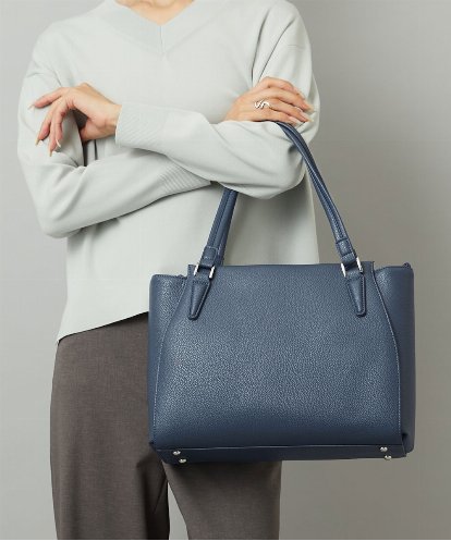 BKBAD02180 MK MICHEL KLEIN BAG [2WAY/A4収納可]合成皮革ポイントデザイントートバッグ