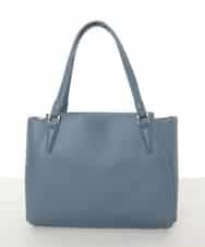 BKBAD02180 MK MICHEL KLEIN BAG(MK ミッシェルクラン バッグ) [2WAY]合成皮革ポイントデザイントートバッグ ネイビー
