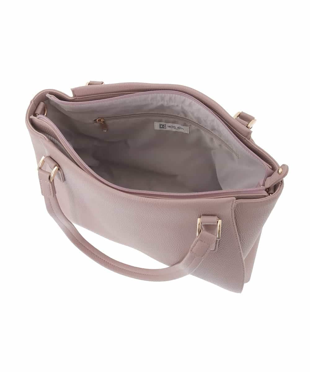 BKBAD02180 MK MICHEL KLEIN BAG(MK ミッシェルクラン バッグ) [2WAY]合成皮革ポイントデザイントートバッグ ネイビー
