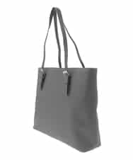 BKBAD12150 MK MICHEL KLEIN BAG(MK ミッシェルクラン バッグ) [2WAY/インナーバッグ付き]ベルトアクセントスクエアトートバッグ グレー