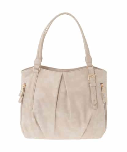 BKBAD26160 MK MICHEL KLEIN BAG [2WAY]合成皮革タックデザイントートバッグ