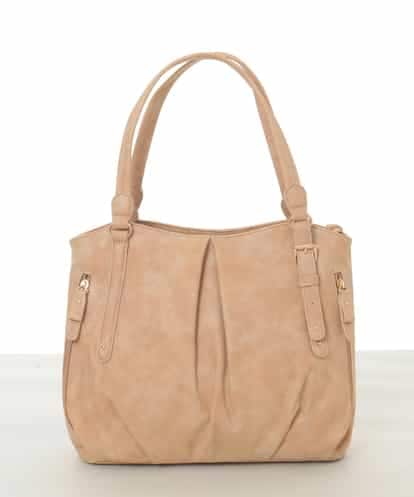 BKBAD26160 MK MICHEL KLEIN BAG [2WAY]合成皮革タックデザイントートバッグ