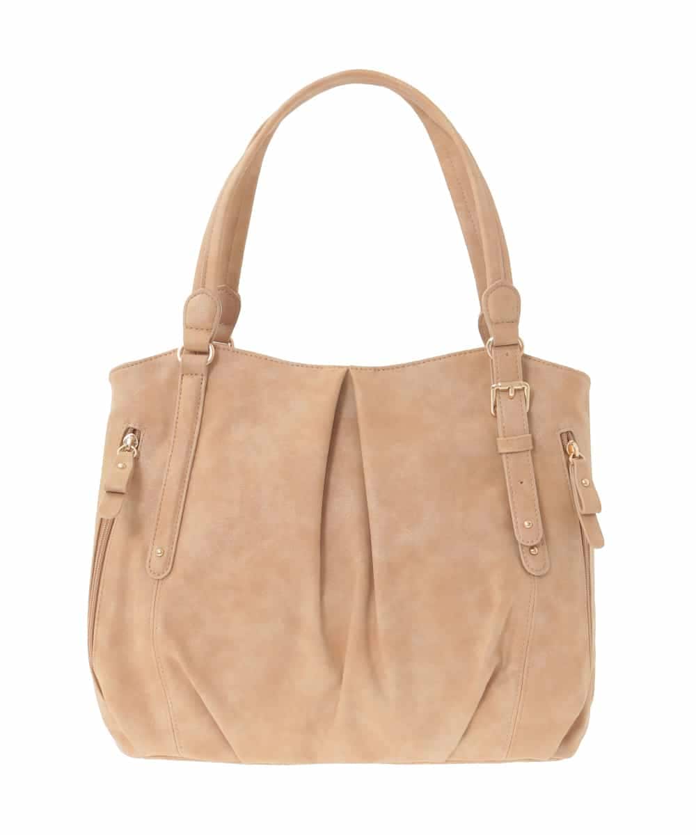 BKBAD26160 MK MICHEL KLEIN BAG(MK ミッシェルクラン バッグ) [2WAY]合成皮革タックデザイントートバッグ ベージュ