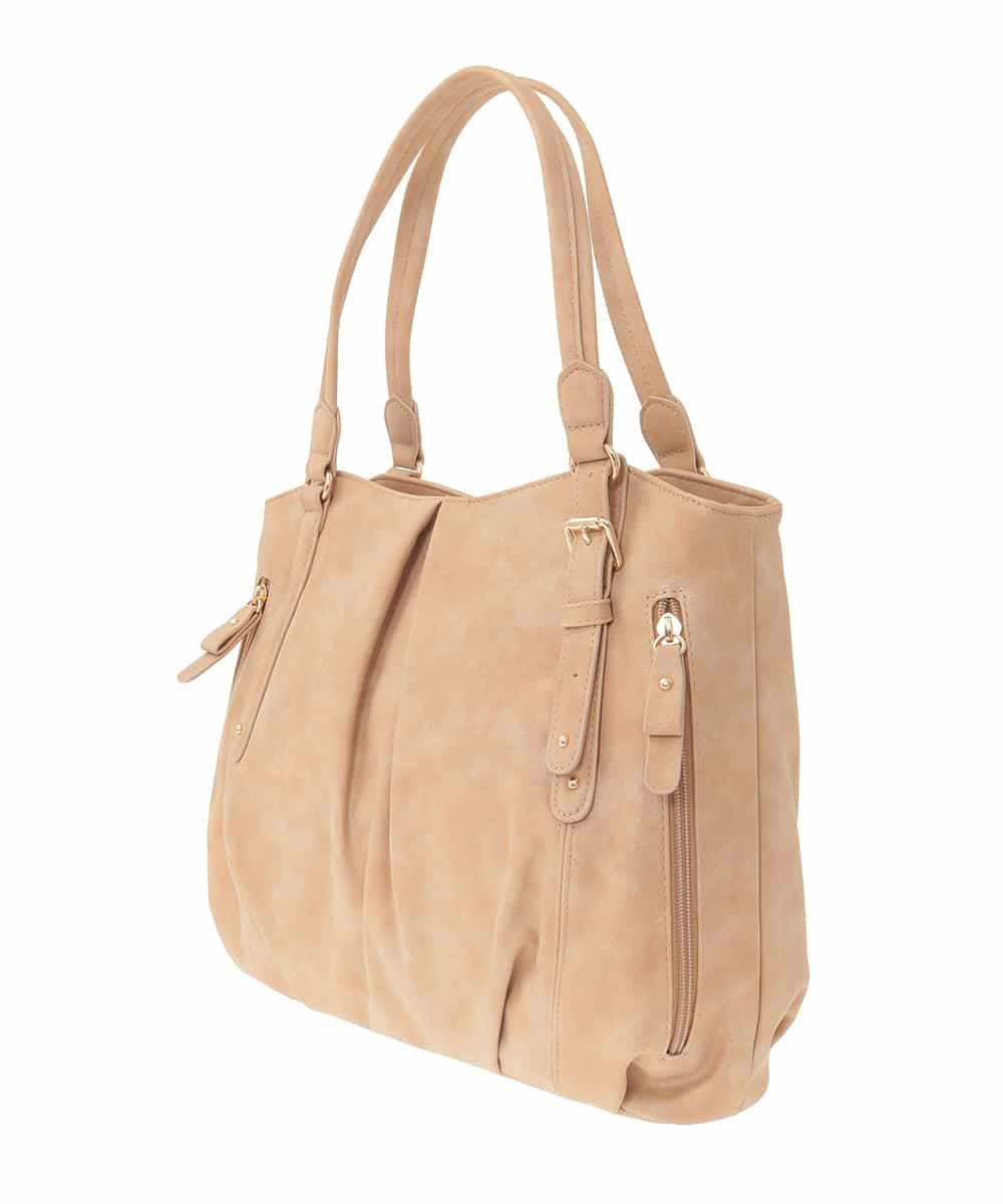 BKBAD26160 MK MICHEL KLEIN BAG(MK ミッシェルクラン バッグ) [2WAY]合成皮革タックデザイントートバッグ ベージュ