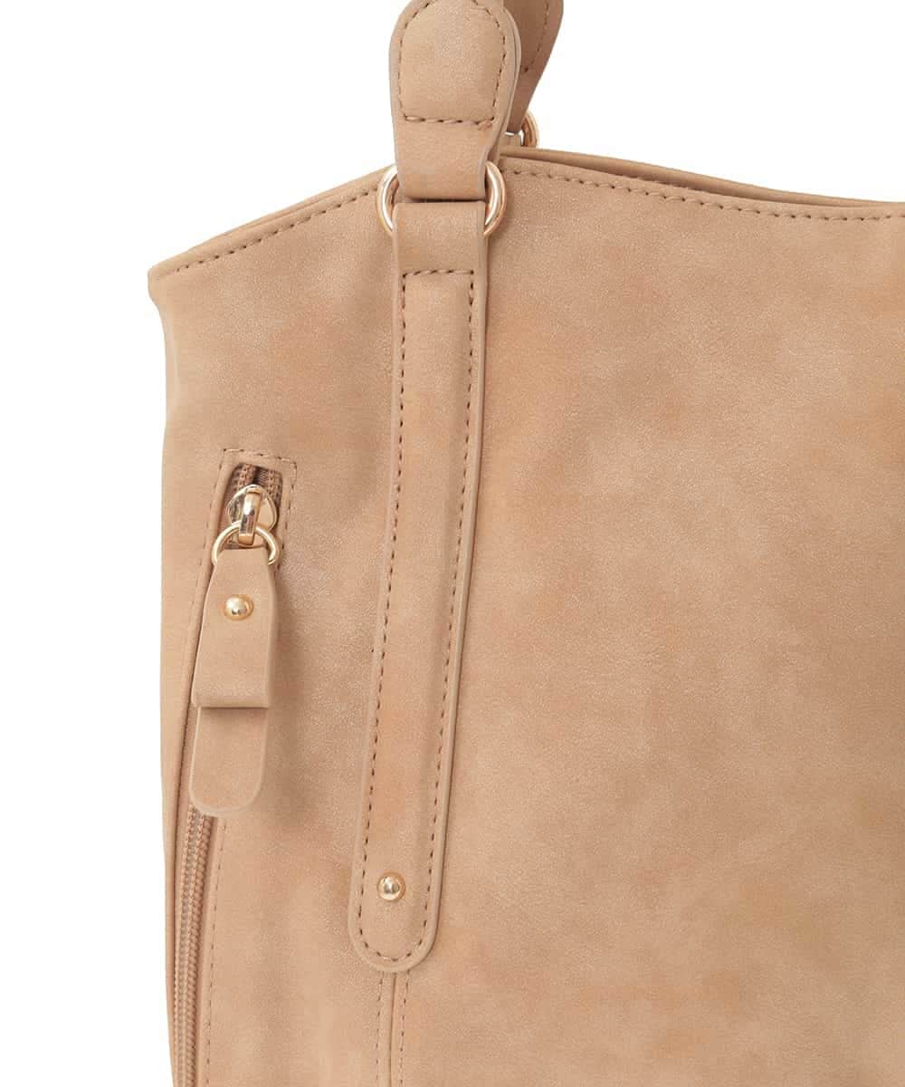 BKBAD26160 MK MICHEL KLEIN BAG(MK ミッシェルクラン バッグ) [2WAY]合成皮革タックデザイントートバッグ ベージュ