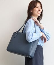 BKBAG02180 MK MICHEL KLEIN BAG(MK ミッシェルクラン バッグ) [2WAY/A4収納可]合成皮革ポイントデザイントートバッグ ネイビー