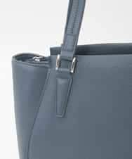 BKBAG02180 MK MICHEL KLEIN BAG(MK ミッシェルクラン バッグ) [2WAY/A4収納可]合成皮革ポイントデザイントートバッグ ネイビー