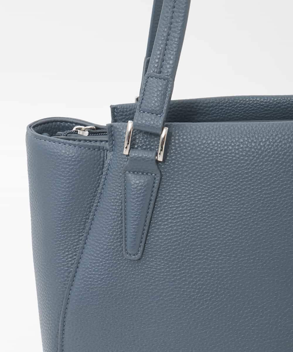 BKBAG02180 MK MICHEL KLEIN BAG(MK ミッシェルクラン バッグ) [2WAY/A4収納可]合成皮革ポイントデザイントートバッグ ネイビー