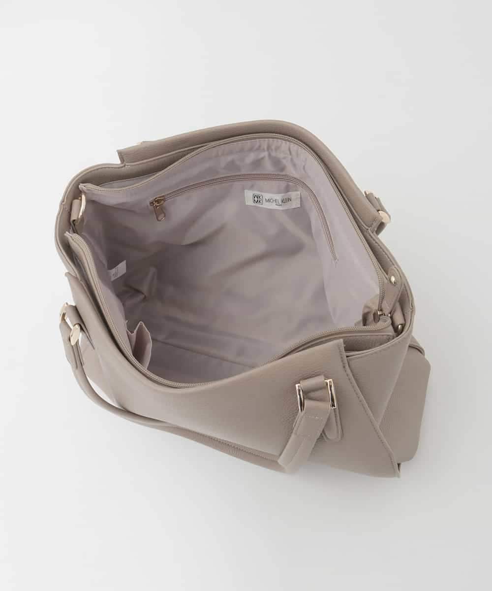 BKBAG02180 MK MICHEL KLEIN BAG(MK ミッシェルクラン バッグ) [2WAY/A4収納可]合成皮革ポイントデザイントートバッグ ネイビー