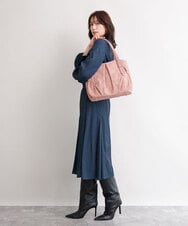 BKBAG26170 MK MICHEL KLEIN BAG(MK ミッシェルクラン バッグ) [2WAY]サイドファスナータックデザイントートバッグ グレー