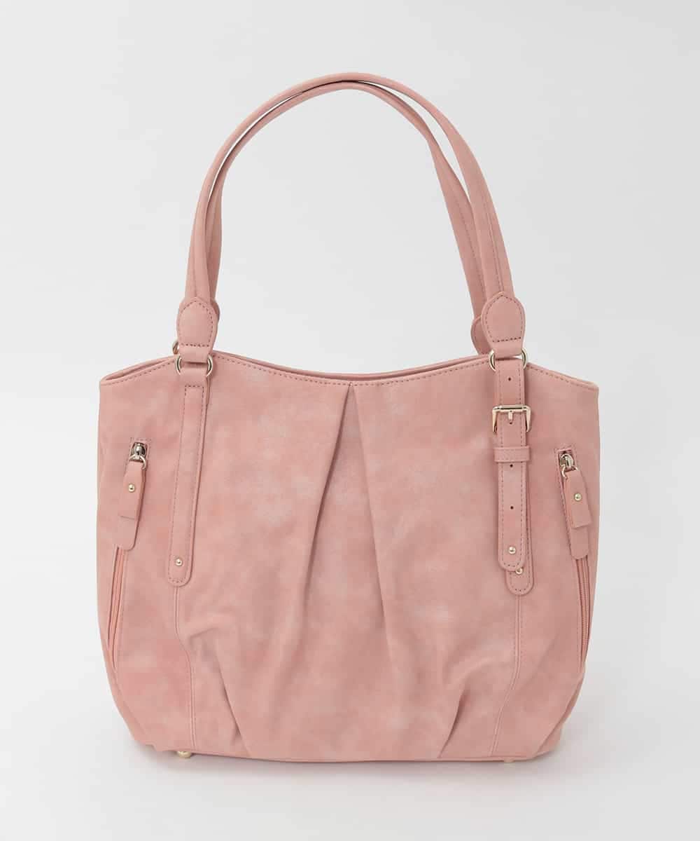 BKBAG26170 MK MICHEL KLEIN BAG(MK ミッシェルクラン バッグ) [2WAY]サイドファスナータックデザイントートバッグ ピンク
