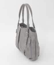 BKBAG26170 MK MICHEL KLEIN BAG(MK ミッシェルクラン バッグ) [2WAY]サイドファスナータックデザイントートバッグ グレー