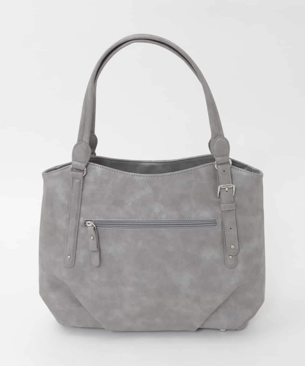 BKBAG26170 MK MICHEL KLEIN BAG(MK ミッシェルクラン バッグ) [2WAY]サイドファスナータックデザイントートバッグ グレー