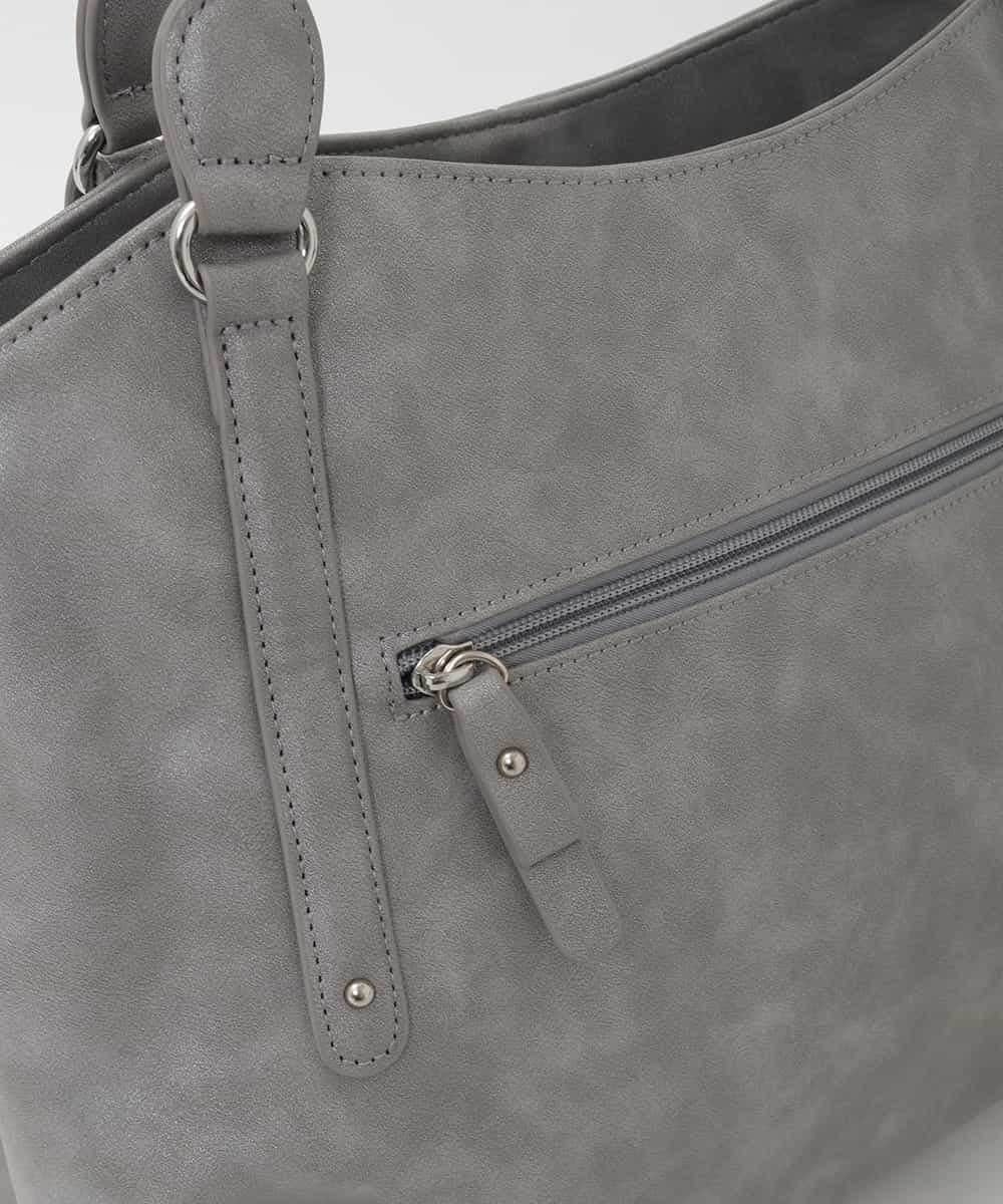 BKBAG26170 MK MICHEL KLEIN BAG(MK ミッシェルクラン バッグ) [2WAY]サイドファスナータックデザイントートバッグ グレー