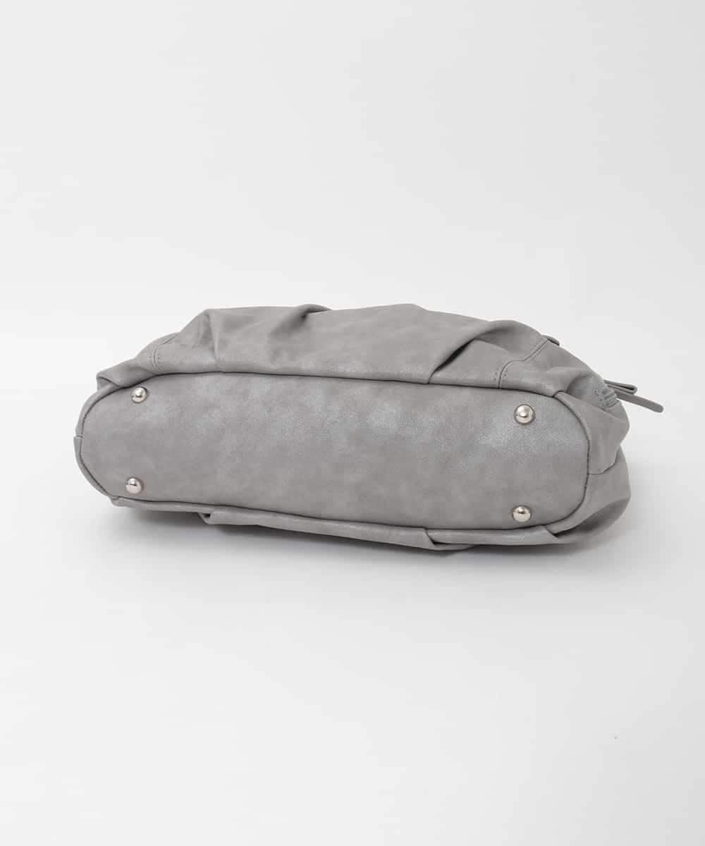 BKBAG26170 MK MICHEL KLEIN BAG(MK ミッシェルクラン バッグ) [2WAY]サイドファスナータックデザイントートバッグ グレー