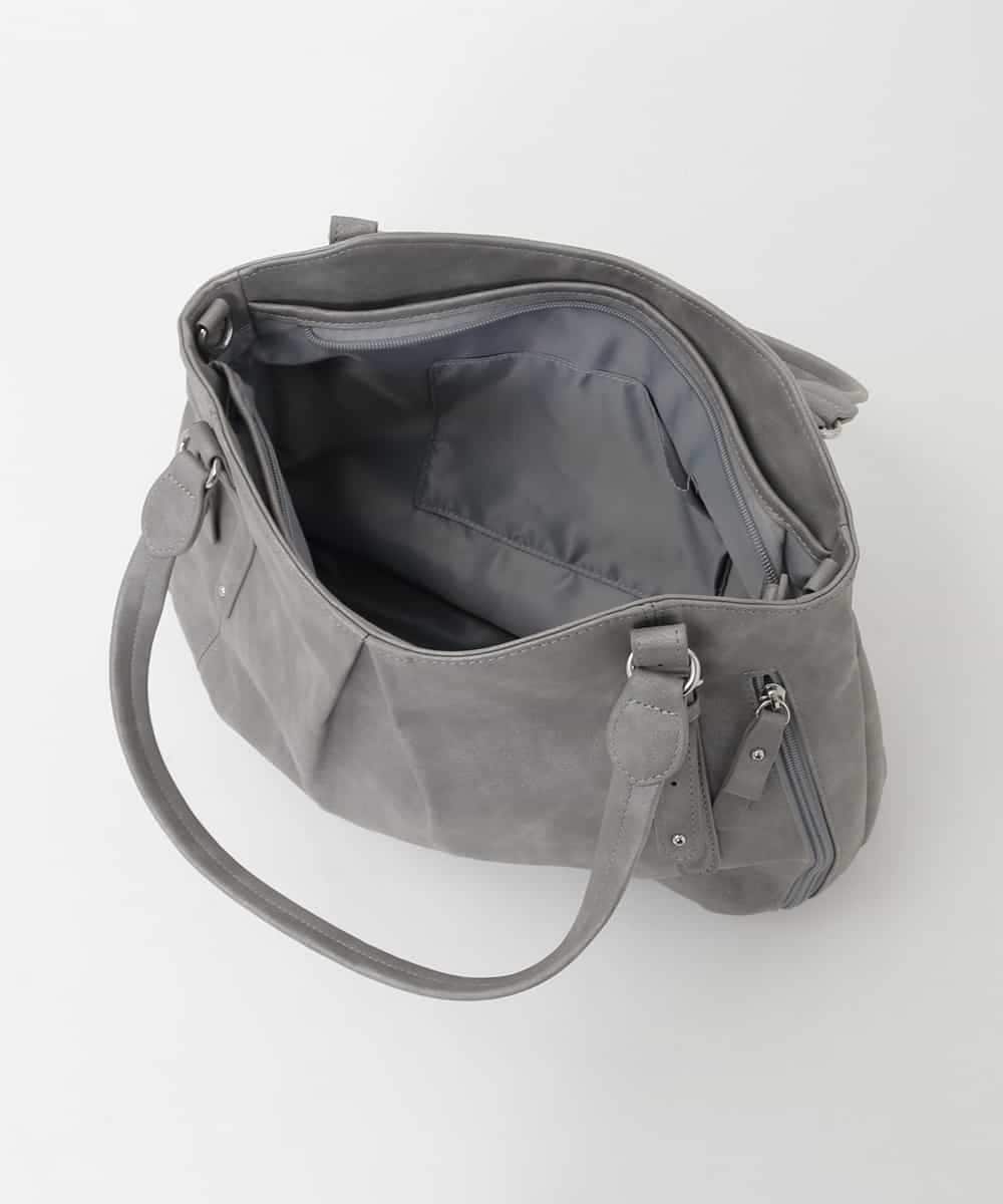 BKBAG26170 MK MICHEL KLEIN BAG(MK ミッシェルクラン バッグ) [2WAY]サイドファスナータックデザイントートバッグ グレー