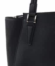 BKBAV02180 MK MICHEL KLEIN BAG(MK ミッシェルクラン バッグ) ［2WAY］サイドタックスクエアトートバッグ ネイビー