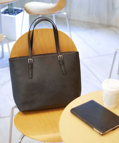 BKBAV12140 MK MICHEL KLEIN BAG [A4サイズ対応]フェイクレザースクエアトートバッグ