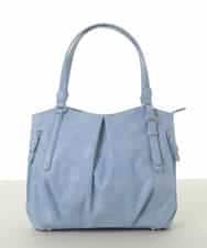 BKBGA26160 MK MICHEL KLEIN BAG(MK ミッシェルクラン バッグ) [2WAY]タックラウンドトートバッグ ライトブルー
