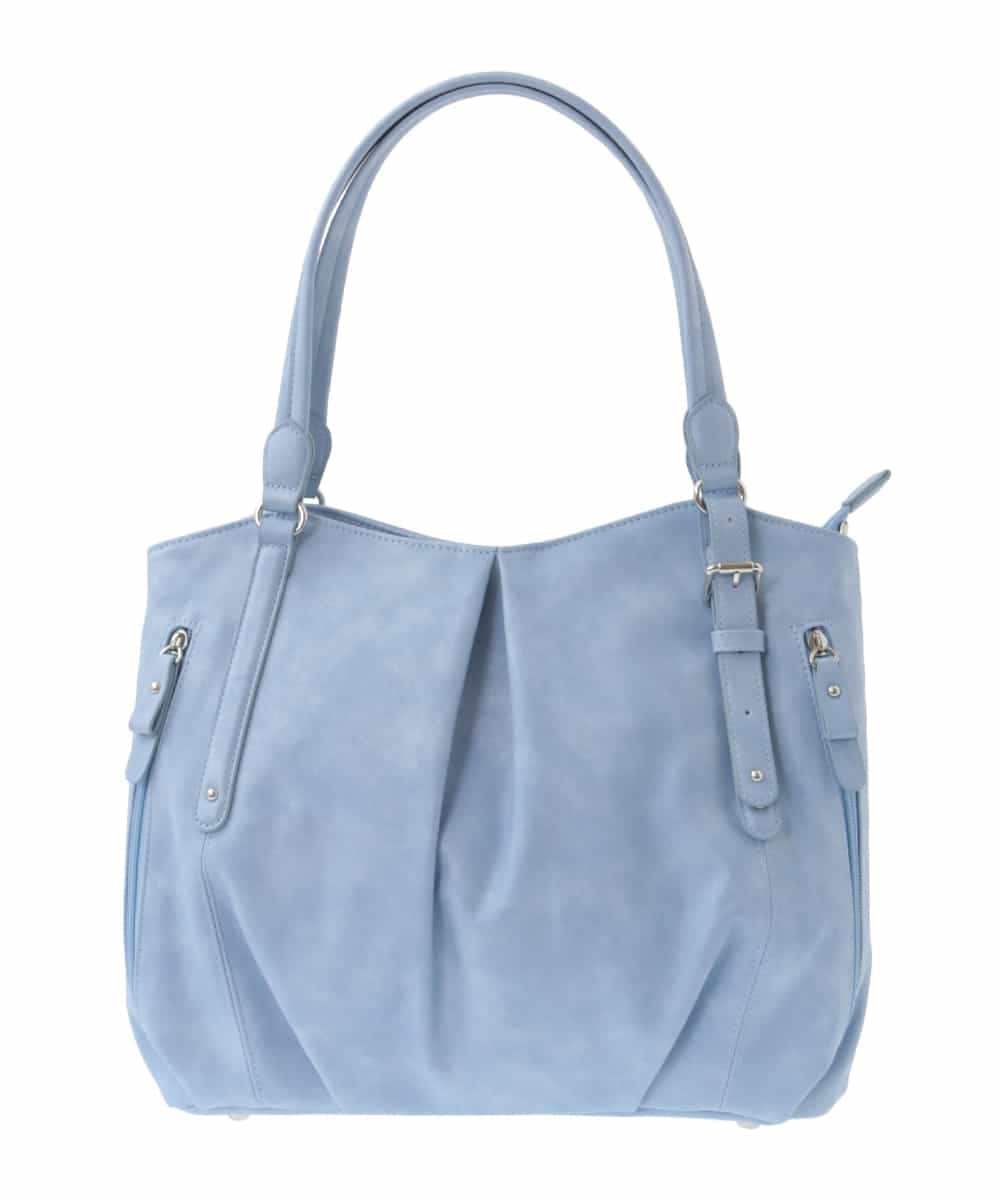 BKBGA26160 MK MICHEL KLEIN BAG(MK ミッシェルクラン バッグ) [2WAY]タックラウンドトートバッグ ライトブルー