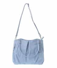 BKBGA26160 MK MICHEL KLEIN BAG(MK ミッシェルクラン バッグ) [2WAY]タックラウンドトートバッグ ライトブルー