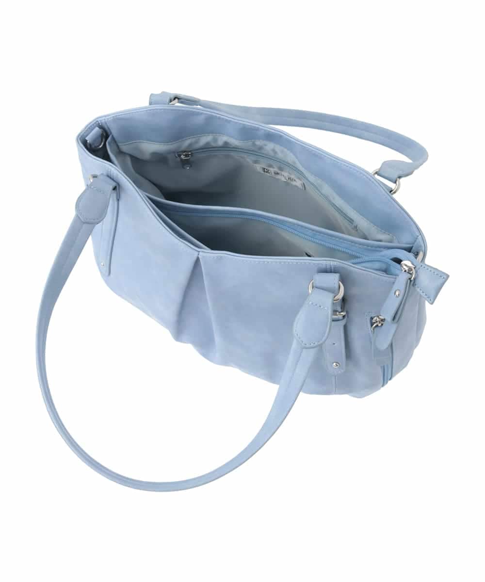 BKBGA26160 MK MICHEL KLEIN BAG(MK ミッシェルクラン バッグ) [2WAY]タックラウンドトートバッグ ライトブルー