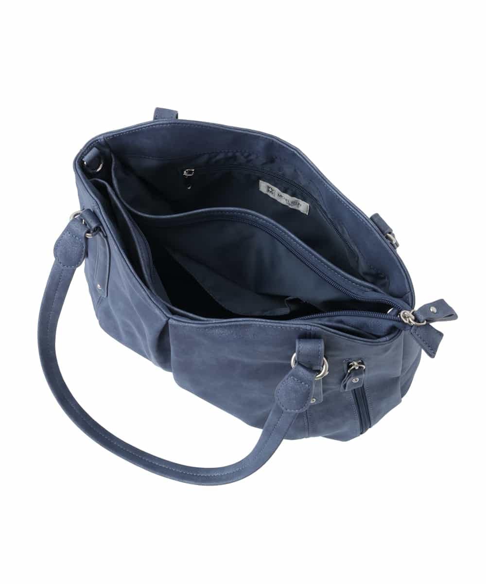 BKBGA26160 MK MICHEL KLEIN BAG(MK ミッシェルクラン バッグ) [2WAY]タックラウンドトートバッグ ライトブルー