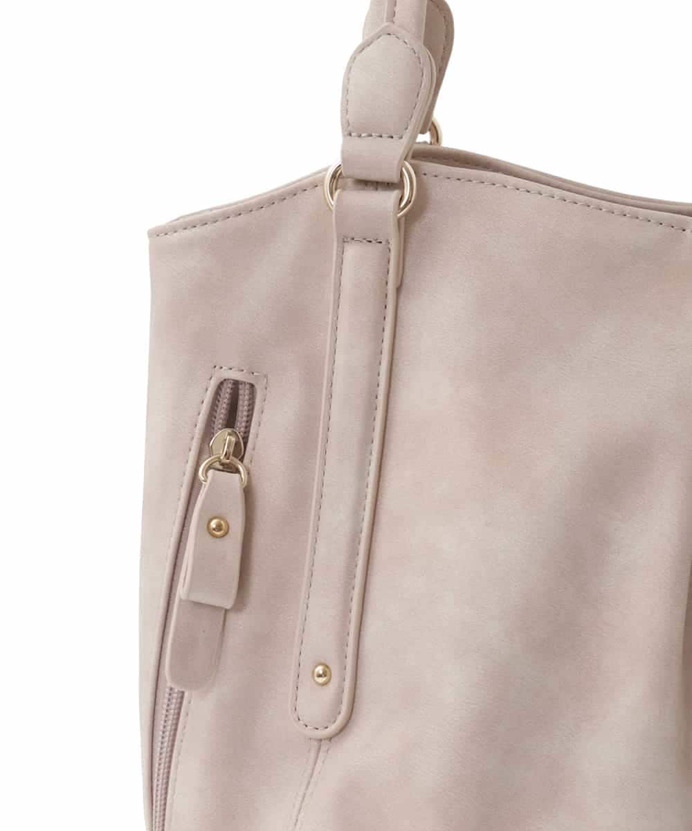 BKBGA26160 MK MICHEL KLEIN BAG(MK ミッシェルクラン バッグ) [2WAY]タックラウンドトートバッグ ライトブルー