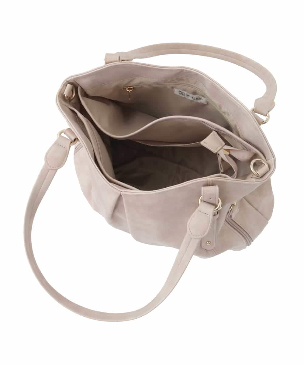 BKBGA26160 MK MICHEL KLEIN BAG(MK ミッシェルクラン バッグ) [2WAY]タックラウンドトートバッグ ライトブルー